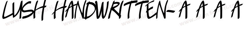 Lush Handwritten字体转换